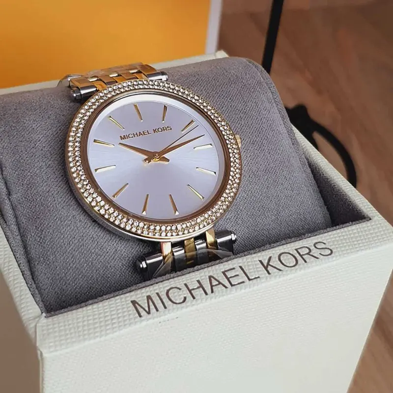 Michael Kors Darci Silver Dial Fashion Ladies Watch- MK3215